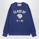 Valentino Blue Sweatshirt With Panther Print