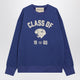 Valentino Blue Sweatshirt With Panther Print