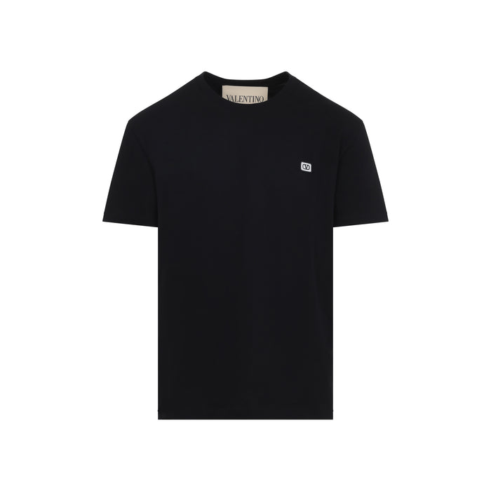 Valentino Black Cotton T-Shirt