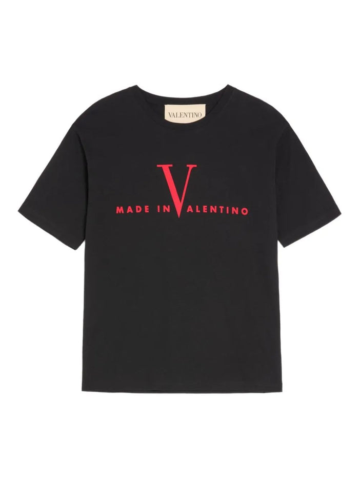 Valentino Garavani T-Shirt With Made In Valentino Print