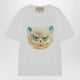 Valentino White Tshirt With Le Chat De La Maison Print