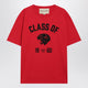 Valentino Red T-Shirt With Panther Print