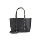 Valentino Garavani Black Calf Leather Shoulder Bag
