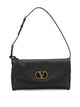 Valentino Garavani Devain Black Lamb Leather Small Shoulder Bag