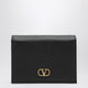 Valentino Garavani Signature Black Leather Vlogo Wallet