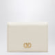 Valentino Garavani Vlogo Signature Ivory Leather Wallet