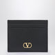 Valentino Garavani Vlogo Signature Black Credit Card Holder