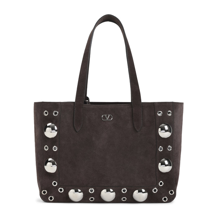 Valentino Garavani Brown Nellcote Cowhide Shoulder Bag