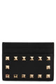 Valentino Garavani Leather Card Holder With Studs