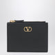 Valentino Black Leather Coin Purse Case