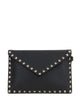Valentino Garavani Black Leather Clutch