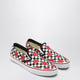 Valentino Garavani Slipon Sneakers Black/Red With Vlogo Checkerboard Print And Polkadot Detail