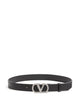 Valentino Vlogo Signature H. 30 Black Calf Leather Belt