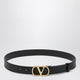 Valentino Garavani Black 3 Cm Vlogo Signature Leather Belt