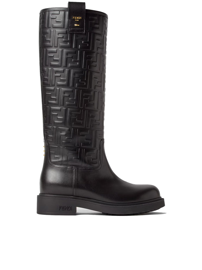 Fendi Fendi Filo Stamped Ff Motif High Boots