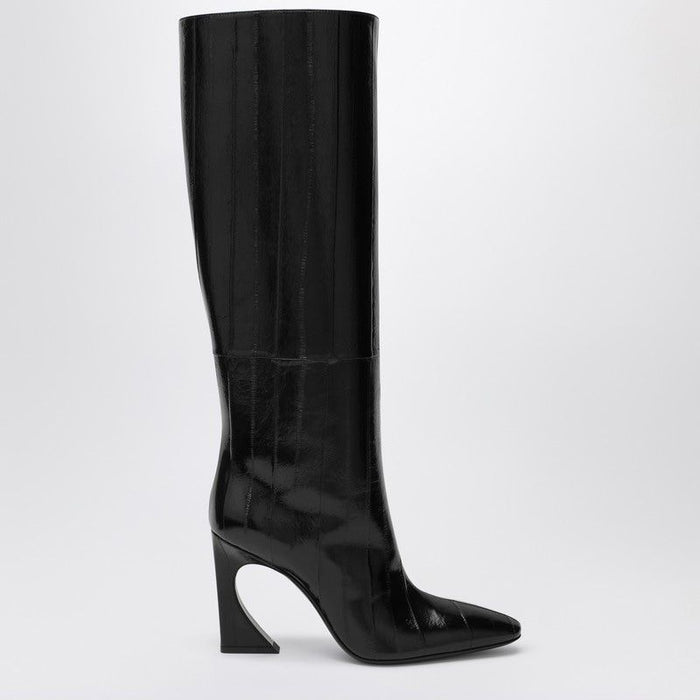 Fendi Black Leather Fendi Arco Boots