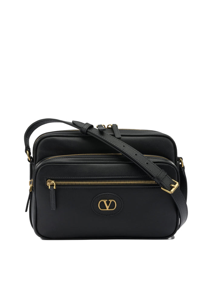 Valentino Garavani Black Calf Leather Bag