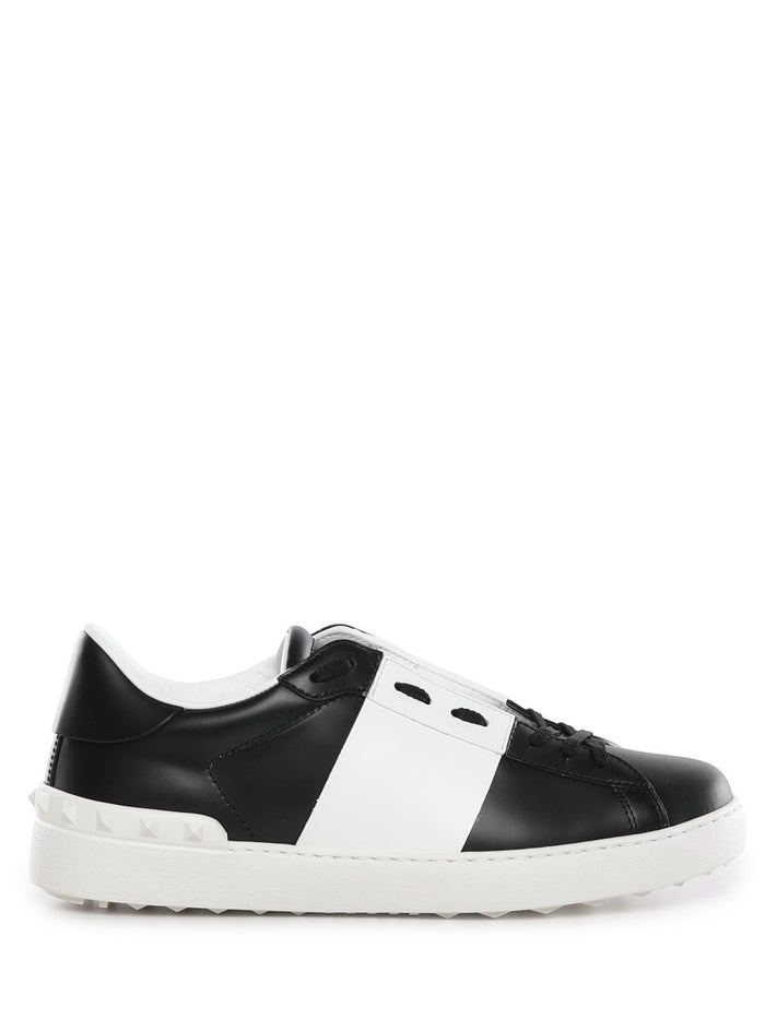 Valentino Garavani Black Calf Leather Sneakers