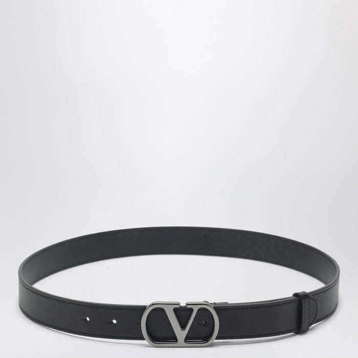 Valentino Garavani Black Vlogo Signature Belt