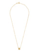 Tory Burch Icon Enamel Pendant Necklace -  - Metal - Gold