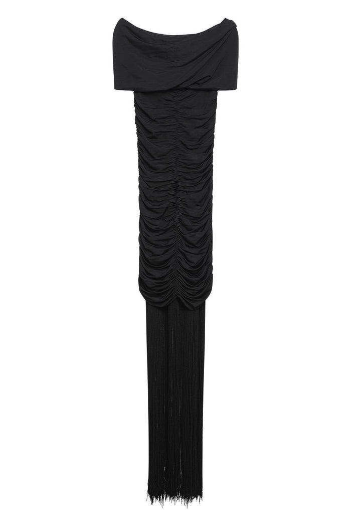 Khaite Draped Midi Dress