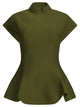 Khaite Andra Casual Green Viscose Polyamide Top