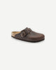 Birkenstock Boston Oiled Brown Leather Clogs