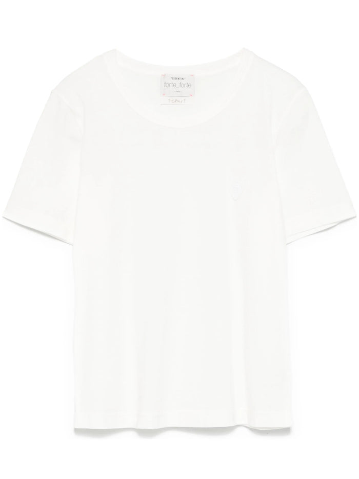 Forte Forte White Organic Cotton Jersey T-S