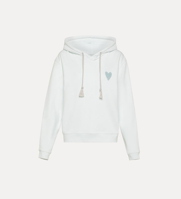 Forte Forte Essential Diagonal Cotton Hoodie Sw