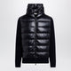Moncler Blue Padded Wool Zip-Up Hoodie