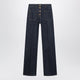 Valentino Garavani Cotton Denim Pants With Logo Buttons, Medium Blue