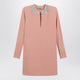 Valentino Garavani Pink Silk Short Dress With Embroidered Bows