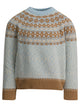 Moncler Kids Light Blue Wool Blend Knitwear