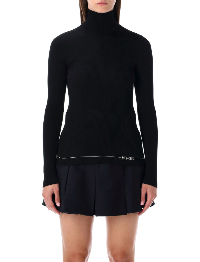 Moncler Moncler Wool Polo Neck Jumper