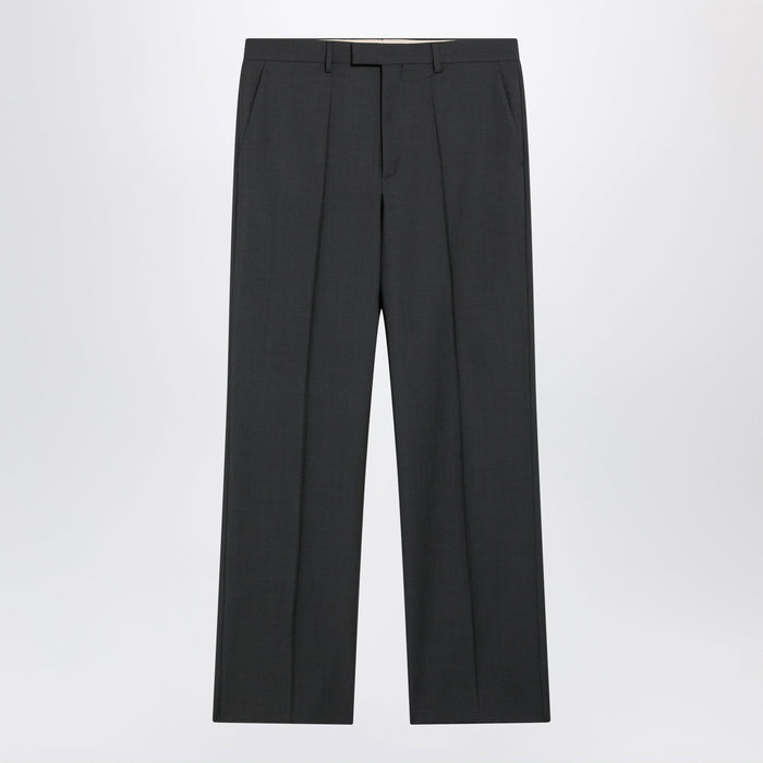 Valentino Gray Wool-Blend Pants