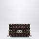 Valentino Garavani Rockstud Spike Bag In Brown Suede