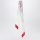 Valentino Garavani Little Stars Starry Bandeau Scarf In Silk, Vanilla Red