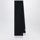 Valentino Garavani Black Cashmere Scarf With Vlogo Detail