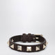 Valentino Garavani Rockstud Bracelet In Ebony Brown Suede Leather