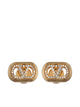 Valentino Garavani Ovalette Earrings In Metal And Swarovski® Crystals