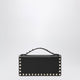 Valentino Garavani Black Rockstud Leather Wallet With Chain