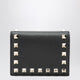 Valentino Garavani Black Rockstud Leather Wallet