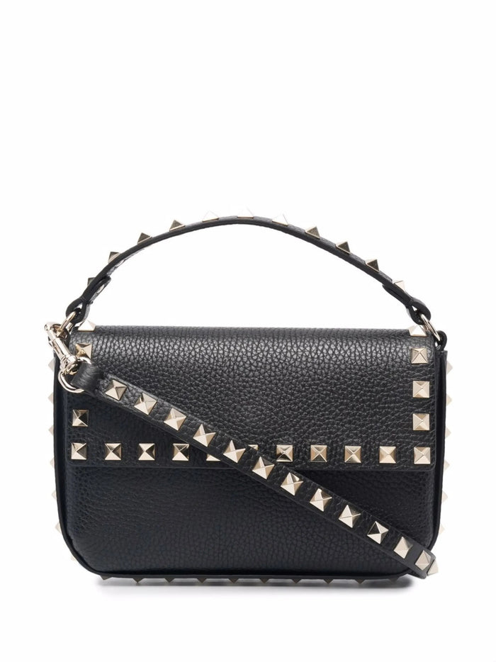 Valentino Garavani Vlogo Signature Grainy Calfskin Wallet With Chain