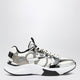 Valentino Garavani Demivee Sneakers In Ivory And Silver