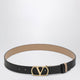 Valentino Garavani Black/Pink Reversible Vlogo Signature Belt