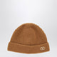 Valentino Camel Vlogo Signature Cashmere Beanie