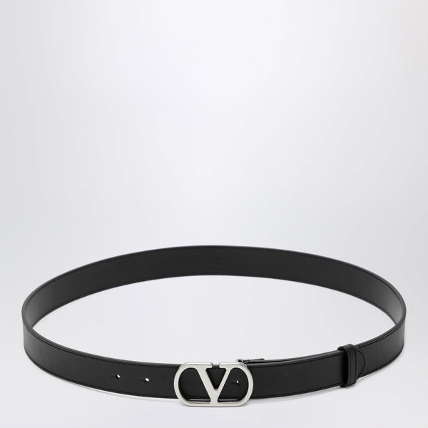 Valentino Garavani Black Vlogo Signature Belt