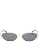 Gucci Metal Frame Oval Sunglasses