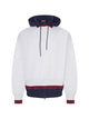 Balenciaga Layered Frayed-Lettering Hoodie