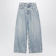 Balenciaga Wide-Leg Light Blue Cotton Jeans